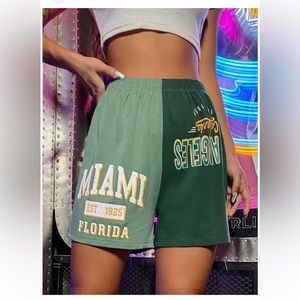 Women’s Basketball Style Two Tones Comfy Above Knee Shorts Size Small